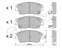 Фото Колодки гальмівні (передні) Hyundai Tucson 1.6-2.0 15-20 CIFAM (822-1164-0) зображення 1