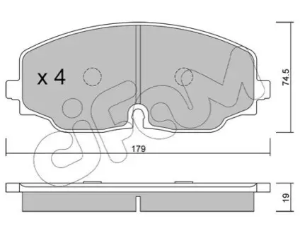 VW гальмівна колодка передн. ATLAS 16 CIFAM 822-1171-0 Купити в Україні