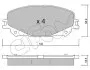 Фото Колодки гальмівні (передні) Renault Scenic IV 16-/Megane IV 15-/Espace V 15 CIFAM (822-1176-0) зображення 1