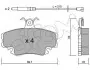 Фото Колодки гальмівні (передні) Dacia Logan 04-/Renault 11/19/21/Peugeot 205/309 86- (з датчиками) CIFAM (822-120-0K) зображення 1