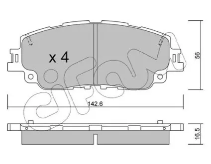 TOYOTA тормозные колодки передние. RAV4 V, Camry 17- CIFAM 822-1227-0 Купить в Украине
