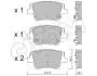 Фото Колодки гальмівні (задні) Hyundai Santa Fe IV 18- (Mando) (з датчиком) CIFAM (822-1284-0) зображення 1