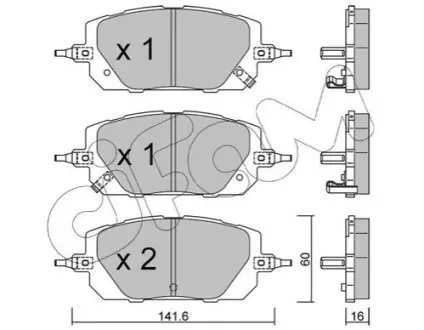 MAZDA Колодки тормозов. передние MX-30 (DR) e-SKYACTIV 20- CIFAM 822-1295-0 Купить в Украине