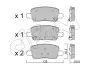 Фото Колодки гальмівні (задні) Hyundai Santa Fe/Kia Carnival/Sorento 20 CIFAM (822-1304-0) зображення 1