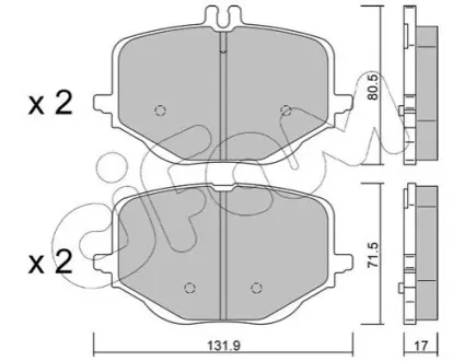 DB Колодки гальмівні задні X254, V223, W223, Z223 CIFAM 822-1314-0 Купити в Україні