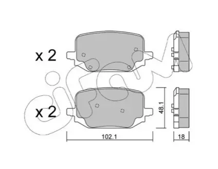 FORD USA Гальмівні колодки Explorer 3.0 19 CIFAM 822-1331-0