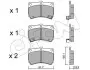 Фото Колодки гальмівні (передні) Kia Rio 00-05/Mazda 323 89-98/121 II 90-96 CIFAM (822-196-0) зображення 1