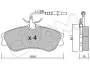 Фото Колодки гальмівні (передні) Citroen Berlingo 96-11/Xsara/Peugeot 306 93-05/Partner 96-15 (+датчики) CIFAM (822-217-0) зображення 1
