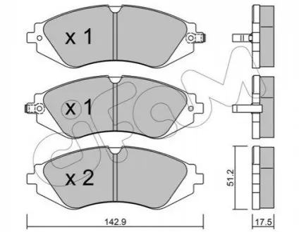 CHEVROLET тормозные колодки передние. Lacetti, Epica 2.0 CIFAM 822-294-0 Купить в Украине