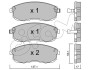 CIFAM NISSAN Колодки гальмівні передні.Tiida 04-,Juke 14-,Maxima QX 822-404-0