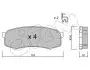 Фото Колодки гальмівні (задні) Mitsubishi Pajero IV 06-/Toyota Land Cruiser 84 CIFAM (822-432-0) зображення 1