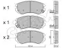 Фото Колодки гальмівні (передні) Hyundai Sonata/Elantra 01-11/ix20 10-/Tucson/Kia Sportage/Carens 04 CIFAM (822-503-0) зображення 1
