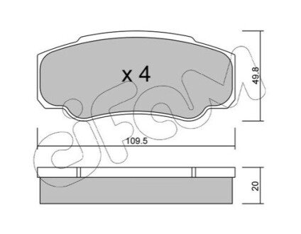 CITROEN Торм. кол. зад. JUMPER 1.9-2.5D,TD 02- CIFAM 8225320