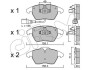 Тормозные колодки пер. A1/A3/Altea/Beetle/Caddy/Up (04-21) CIFAM 822-548-0 (фото 1)