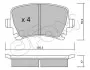 Фото Комплект гальмівних колодок (задніх) Audi A3/A4/A6/TT/Skoda Octavia/SuperB/VW Caddy/Golf/Passat B6/Touran 03 CIFAM (822-553-0) зображення 3
