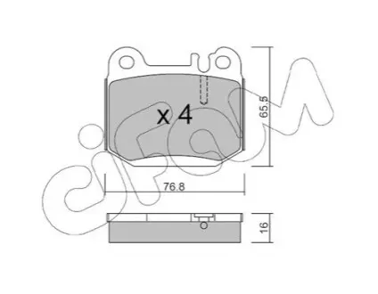 Колодки гальмівні (задні) MB M-class (W163) 98-05 CIFAM 822-564-0 Купити в Україні