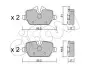Тормозные колодки зад. BMW 3(E90)/1(E81) 04-13 (TRW) CIFAM (822-641-0) изображение 1