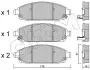 Фото Колодки гальмівні (передні) Jeep Grand Cherokee III/IV 04-/Commander 05-10 (Akebono) CIFAM (822-719-0) зображення 1