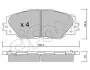 Фото TOYOTA Тормозные колодки передн.Rav 4 III,IV 06-,Auris 10- CIFAM (822-748-0) изображение 1