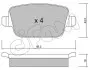 Фото Колодки гальмівні (задні) Ford Kuga 08-/Mondeo 07-15 (к-кт) CIFAM (822-780-0) зображення 1