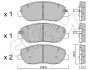 Фото Колодки гальмівні (передні) Hyundai Santa Fe II/III/Genesis 06-/Kia Sorento/Ssangyong Korando 09 CIFAM (822-787-0) зображення 1