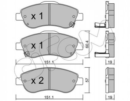 HONDA Тормозные колодки передние CR-V 07- CIFAM 822-789-0