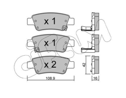 Тормозные колодки зад. Honda CR-V 07- (bosch) CIFAM 822-790-0