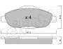 Фото Гальмівні колодки пер. Peugeot 308 07- (Bosch) CIFAM (822-804-0) зображення 1