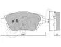 Фото Колодки гальмівні (передні) Citroen С3/DS3 09-/C4 Cactus/Peugeot 2008 13 CIFAM (822-852-0) зображення 1