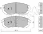 Фото Колодки гальмівні (передні) Suzuki SX4 1.5/1.6 VVTi 06-15 CIFAM (822-876-0) зображення 1