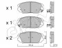 Фото Колодки гальмівні (передні) Hyundai Tucson 04-/Sonata 05-10/Grandeur 05-/Kia Opirus 06 CIFAM (822-885-0) зображення 1