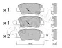 Фото Колодки гальмівні (задні) Kia Sportage/Hyundai i10/i30 Tucson 15 CIFAM (822-886-1) зображення 1