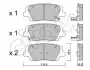 Фото Колодки гальмівні (задні) Hyundai Santa Fe II 2.0-3.5 06-13/Kia Sorento II 2.0-3.5 09 CIFAM (822-901-0) зображення 1