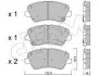 Фото Колодки гальмівні (передні) Hyundai Elantra 10-/ i30 11-/ Kia Ceed 12- (Mando) (з аксесуарами) CIFAM (822-944-0) зображення 1