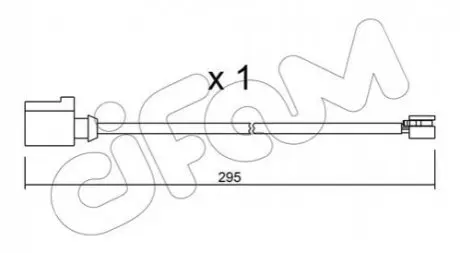 Датчик зносу гальмівних колодок (передніх) Porsche Cayenne/VW Touareg 10- CIFAM SU.273 Купити в Україні