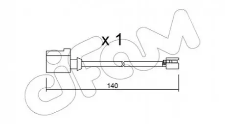 Датчик зносу гальмівних колодок (задніх) Porsche Cayenne 10- CIFAM SU.274 Купити в Україні