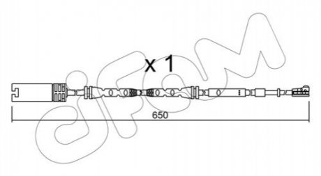BMW Датчик зносу гальмівних колодок E90 CIFAM SU.304 (фото 1)