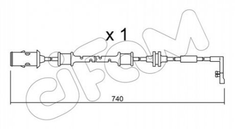 OPEL датчик гальм. колодок Astra G 98- CIFAM SU.318 (фото 1)