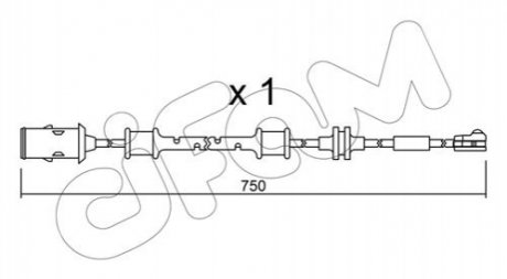 OPEL датчик гальм. колодок (передні) Astra 05- CIFAM SU.319 (фото 1)