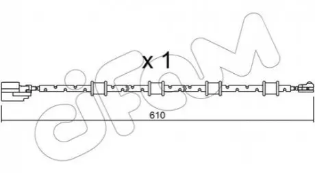 Фото JAGUAR Датчик зносу гальм. колодок (передні) XF 2.0 12- CIFAM (SU.321) зображення 1