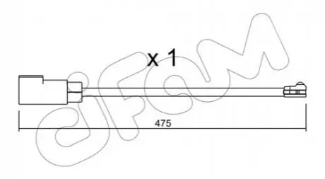 Фото Датчик зносу гальмівних колодок (задніх) Ford Tourneo Custom/Transit Custom 2.0/2.2TDCI12- (L=465mm) CIFAM (SU.329) зображення 1