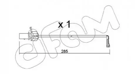 AUDI Датчик передніх гальмівних колодок A4 ALLROAD B9, A4 B9, A5, A6 ALLROAD C8, A6 C8, A7, Q5 1.4-3.0H 05.15 CIFAM SU.345 Купити в Україні