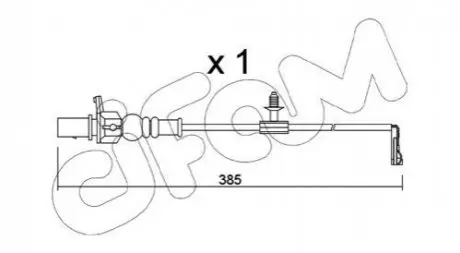 Датчик зносу гальмівних колодок (задніх) Audi A6/A7/A8/Q7/Q8/VW Touareg 15- (L=395mm) CIFAM SU.348 Купити в Україні