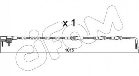 JAGUAR датчик зносу гальм. колод. задній F-PACE 2.0 15-, LAND ROVER CIFAM SU.357 Купити в Україні