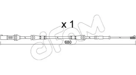 Фото Датчик зносу гальмівних колодок (передніх) BMW i3 (I01) 13- (L=680mm) CIFAM (SU.369) зображення 1