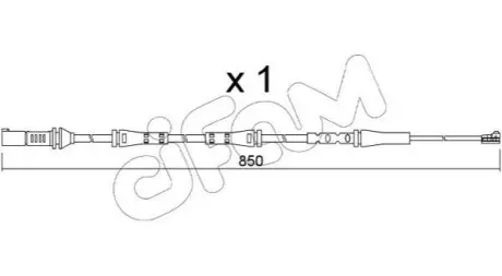 Датчик зносу гальмівних колодок (передніх) BMW X5 (G05/F95)/X7 (G07) 18- (847mm) CIFAM SU.374 Купити в Україні