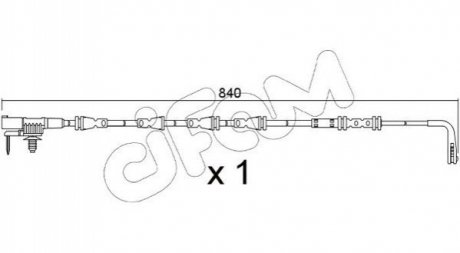 JAGUAR датчик зносу гальм. колод. задній E-PACE 2.0 17-, LAND ROVER CIFAM SU.383 (фото 1)