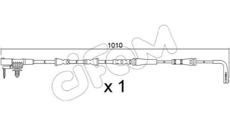 JAGUAR Датчик износа галл. колодок (передний) XE 2.0 15- CIFAM SU.397 (фото 1)