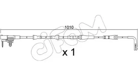 Фото JAGUAR Датчик износа галл. колодок (передний) XE 2.0 15- CIFAM (SU.397) изображение 1