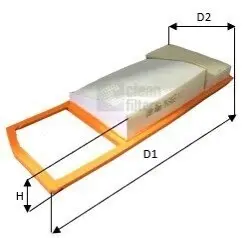 Фільтр повітря FIAT AP078/5 PANDA 500 1.3 MJET CLEAN FILTERS MA3465